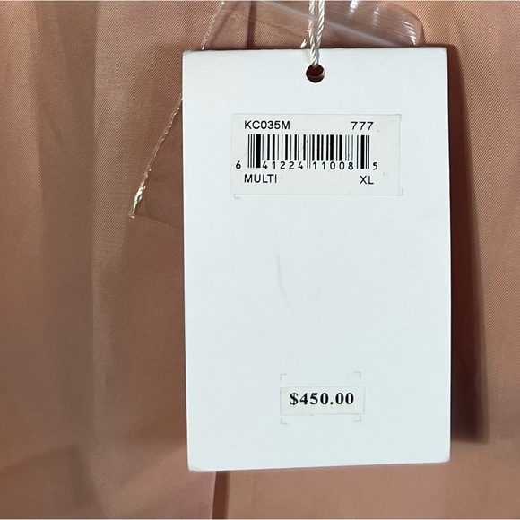 GAL MEETS GLAM wool blend pink and blue plaid winter peacoat. XL - Picture 8 of 16